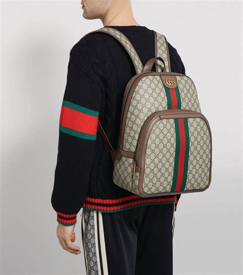 mochila gucci supreme|GG Supreme Ophidia Small Backpack .